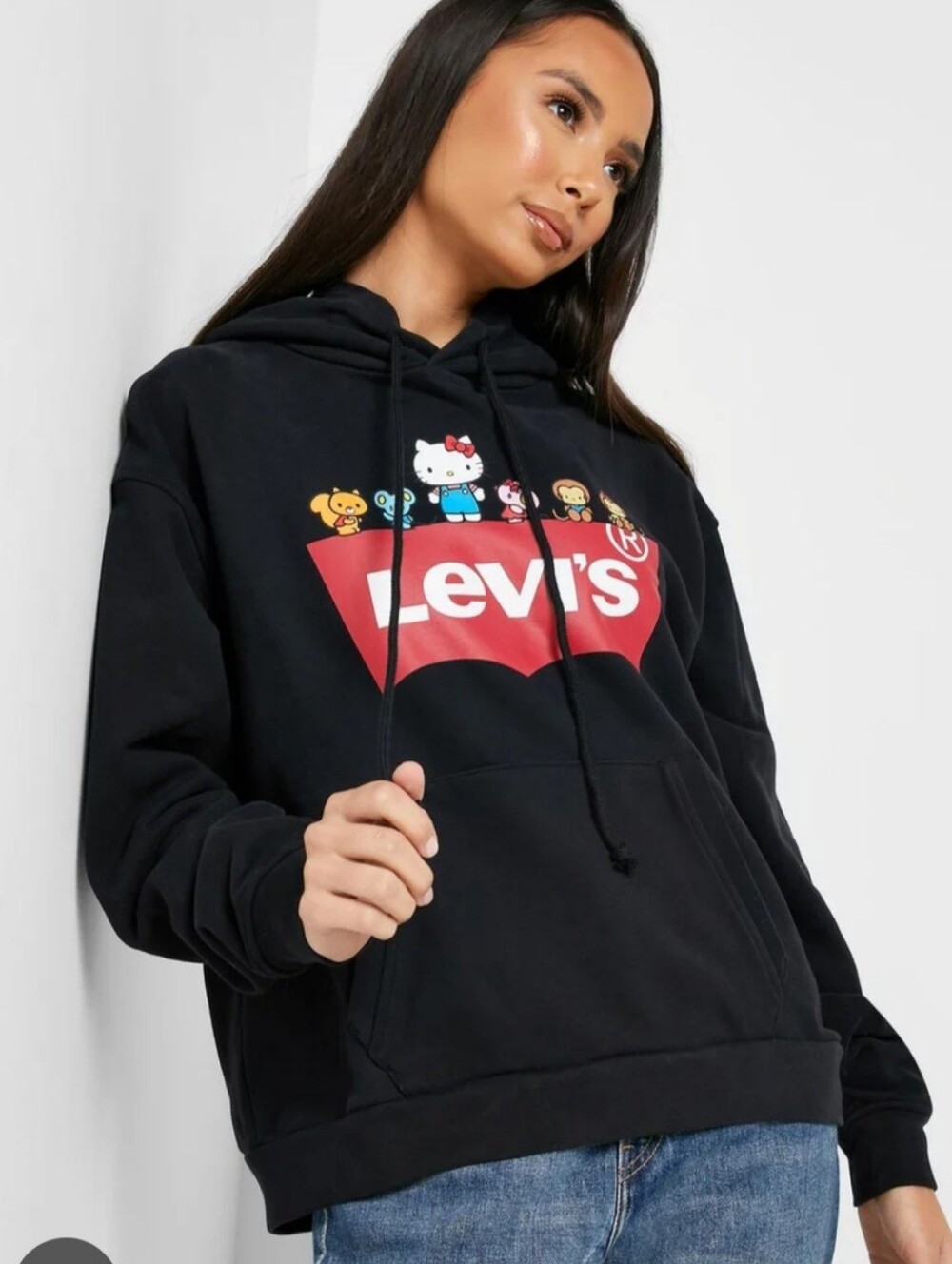 RARE🔥 Levi's Hello Kitty Hoodie 45Th Anniversary Collaboration